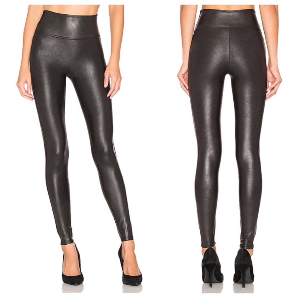 SPANX faux leather leggings. New without tags. Large petite